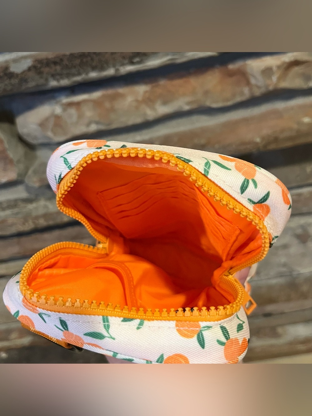 Brixley Orange Print Small Crossbody Bag - Picture 6 of 6
